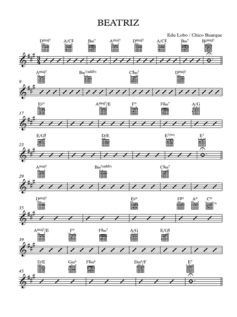 Beatriz Acordes - Full Score | PDF