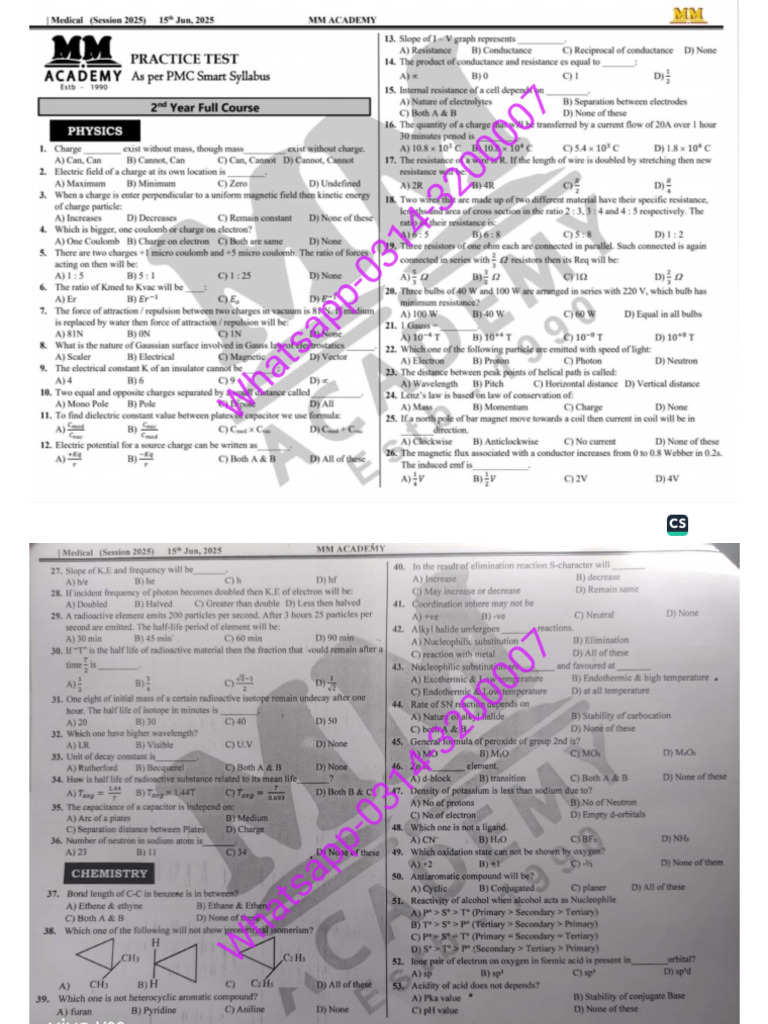MM Academy Test PDF Download | PDF