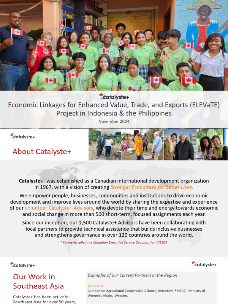 Catalyste+ ELEVaTE Project Overview - 250117 - 140812 | PDF ...