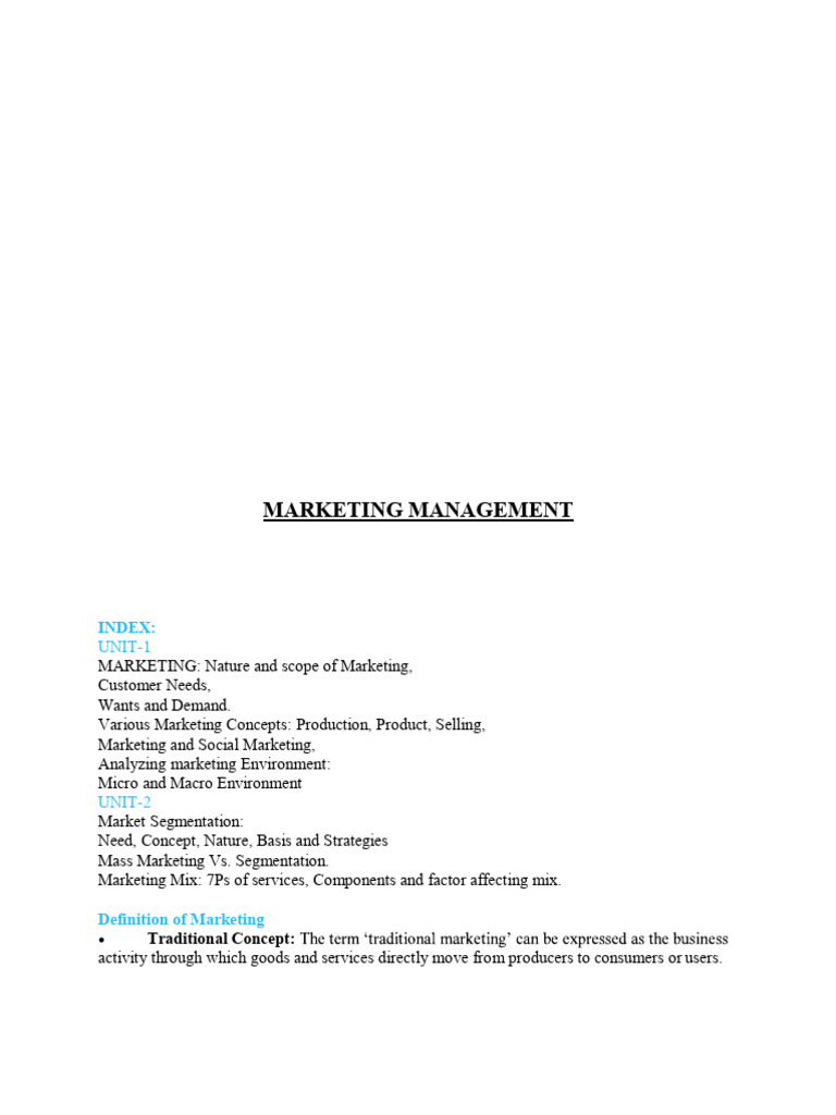 MM Bba Iii | PDF | Marketing | Market Segmentation