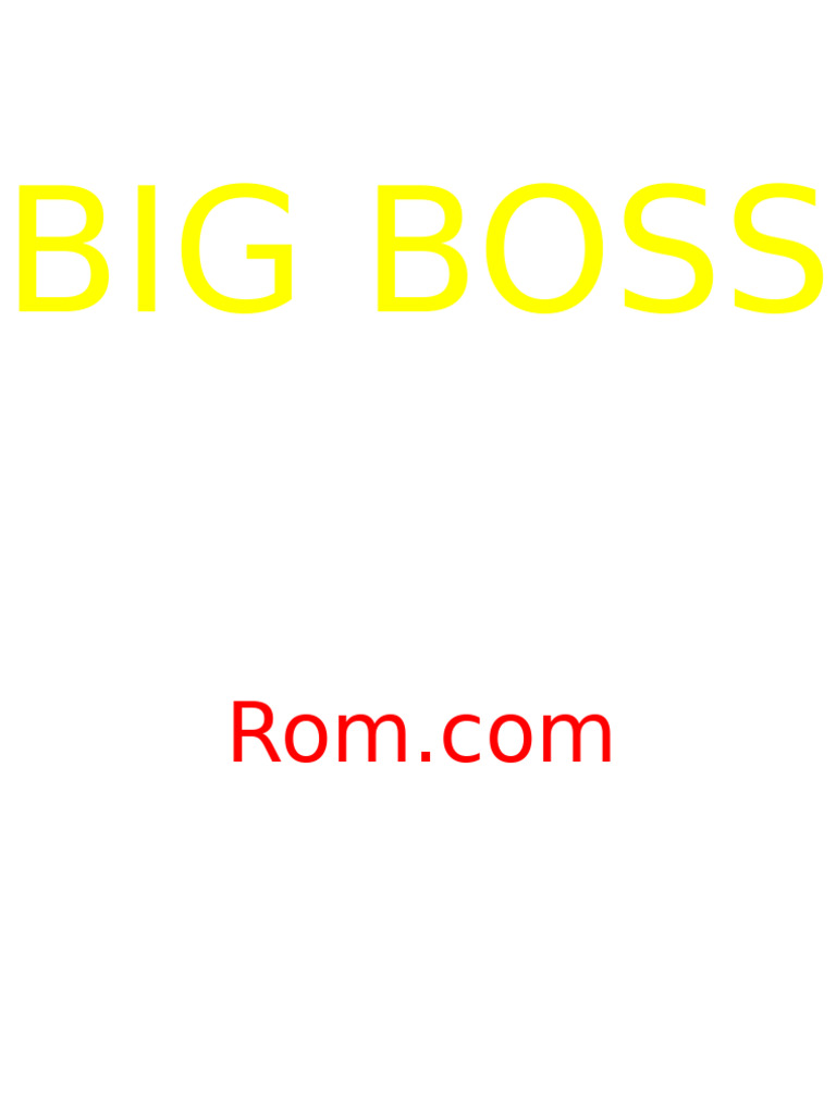 Big Boss | PDF
