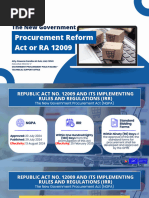 RA 12009 Procurement Methods Explained | PDF | Procurement | Business