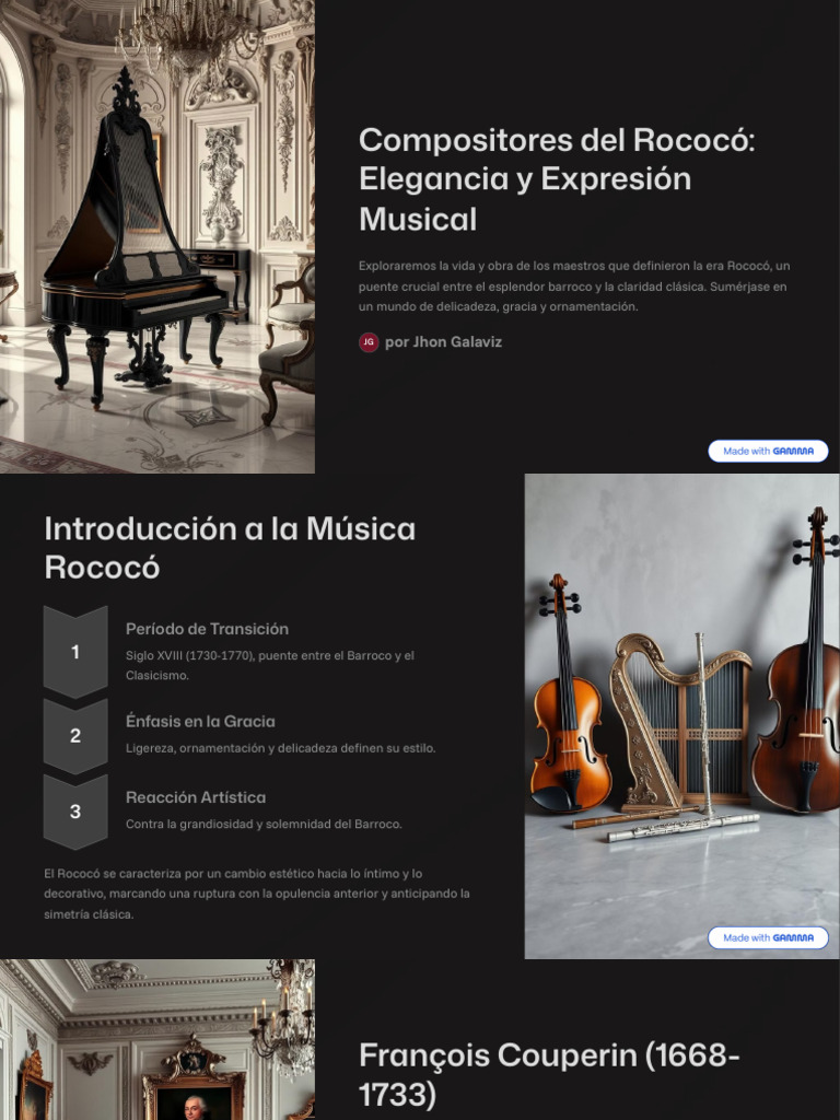 Música del Rococó: Elegancia y Gracia | PDF | Clave | Periodo Clásico ...