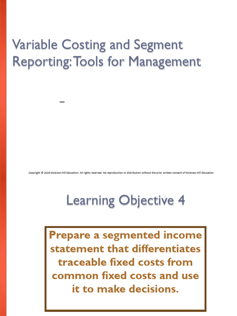Variable Costing and Segment Reporting | PDF | Business Economics ...