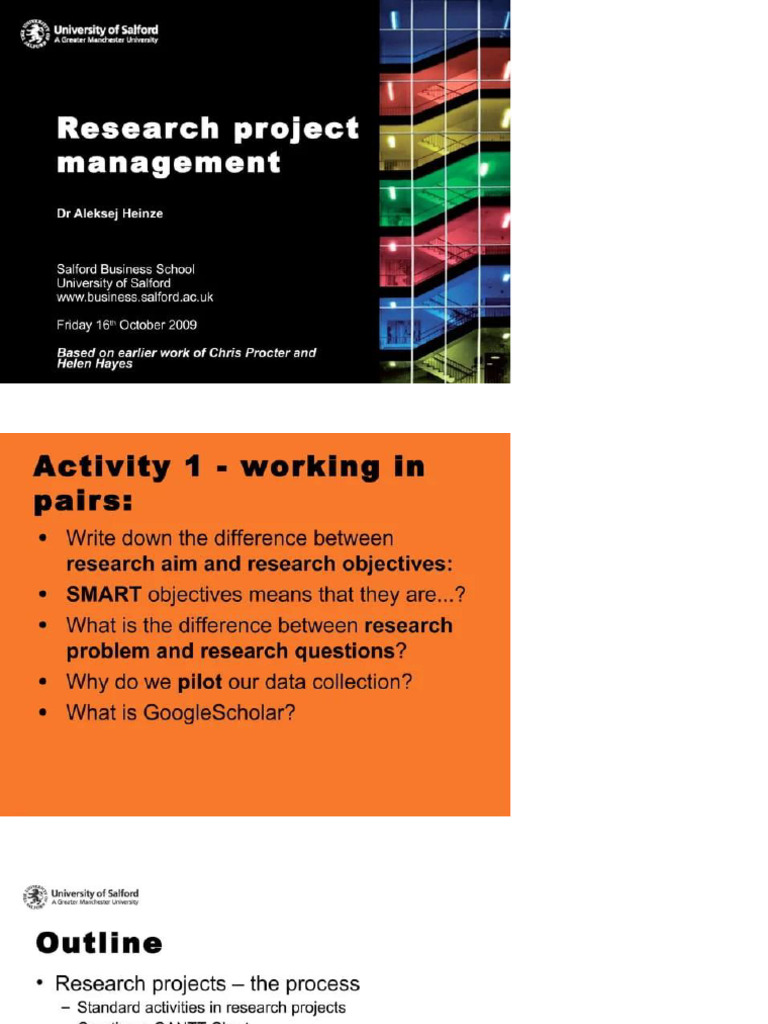 Research Project Management | PDF