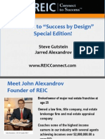 Welcome To "Success by Design" Special Edition!: Steve Gutstein Jarred Alexandrov