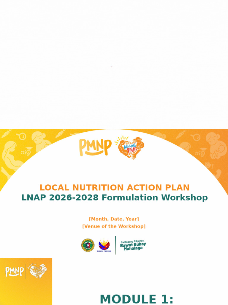 Local Nutrition Action Plan Overview | PDF | Malnutrition | Human Nutrition