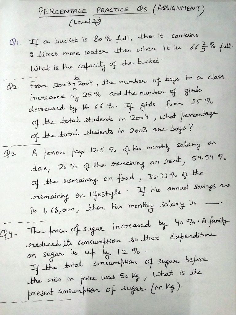 Q3 Practice Assignment: Math Problems | PDF