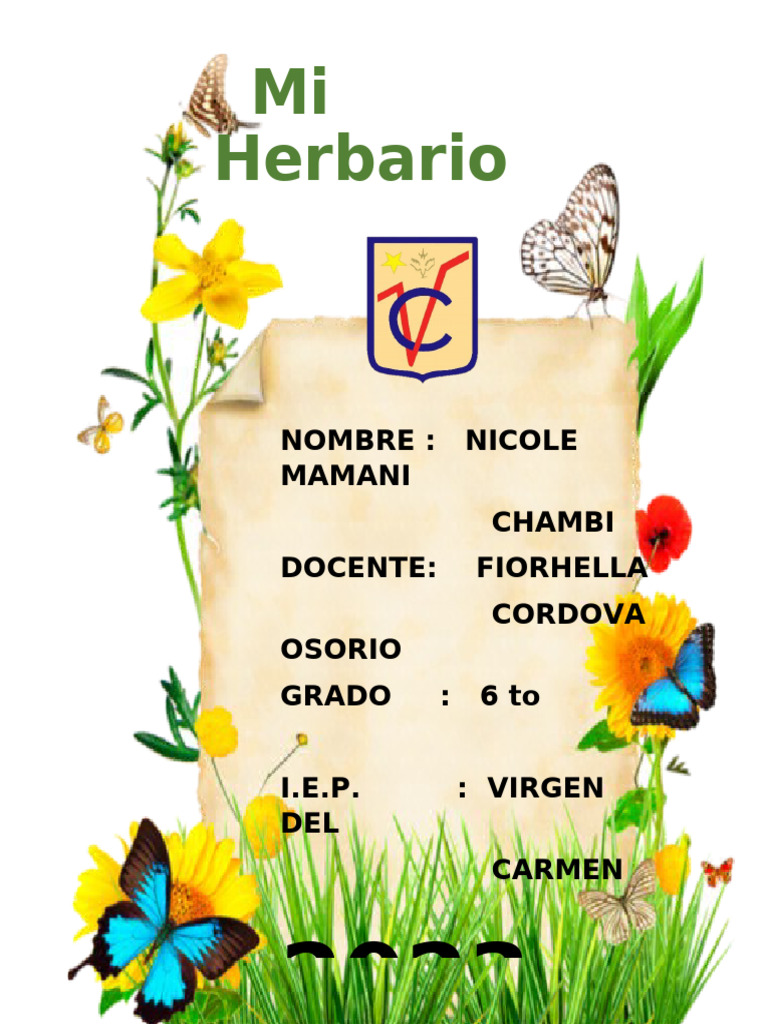 Caratula de Herbario | PDF