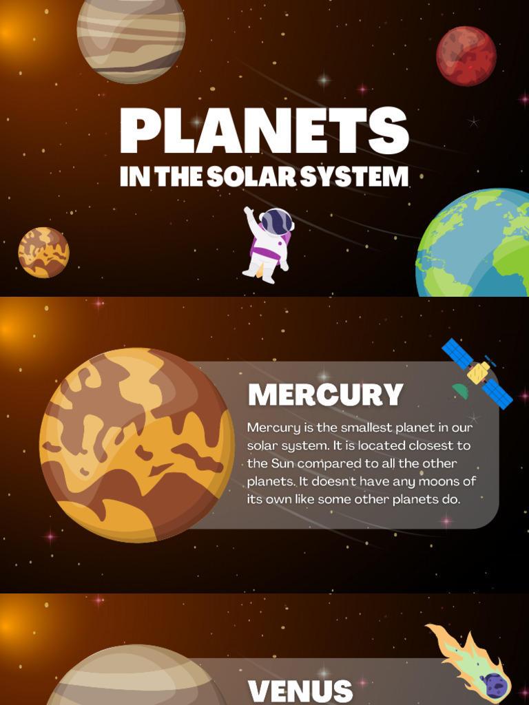 Illustrative Planets in The Solar System Presentation | PDF