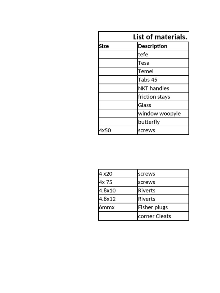 Aluminium Window Quotation Summary | PDF