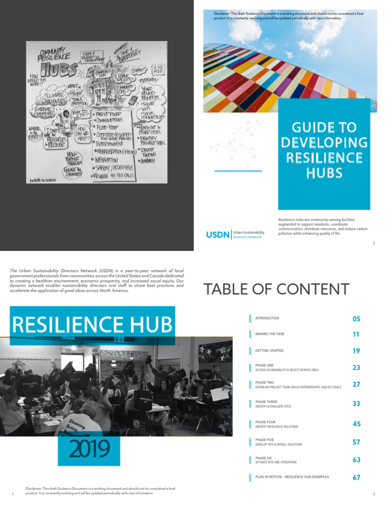 Guidance for Developing Resilience Hubs | PDF | Climate Resilience ...