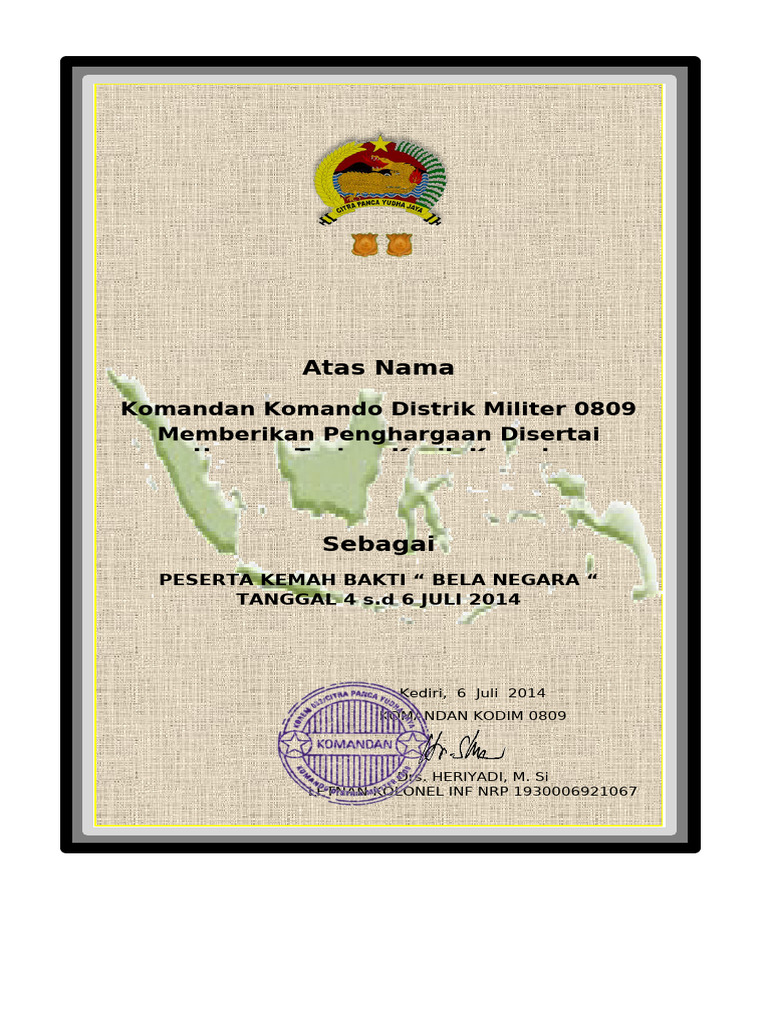 Piagam Pramuka 100 Org | PDF