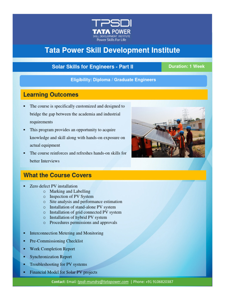 2102 - Solar Skills For Engineers II | PDF