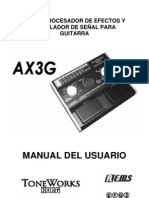 Manual Pedalera Korg AX3G