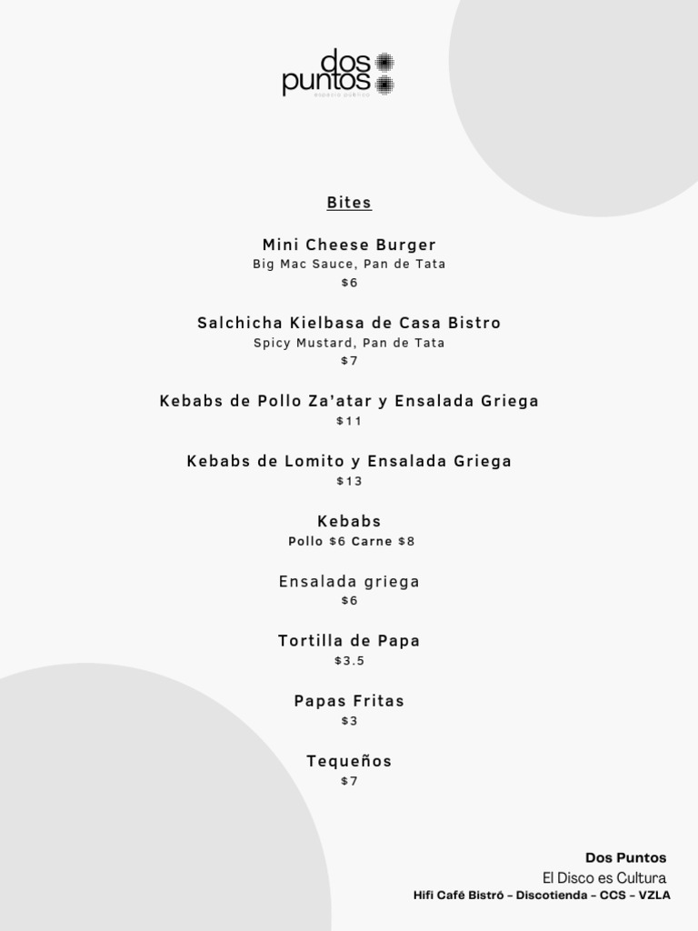Menu Act | PDF | Bebidas Fermentadas | Bebida