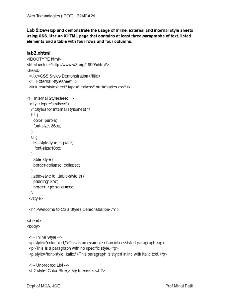 Lab 2 - Web | PDF