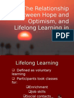 The Relationship Between Hope and Optimism, and Lifelong Learning in Older Adults