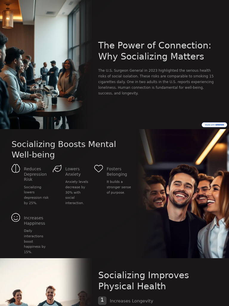 The Health Benefits of Socializing | PDF | Mentorship | Behavioural ...