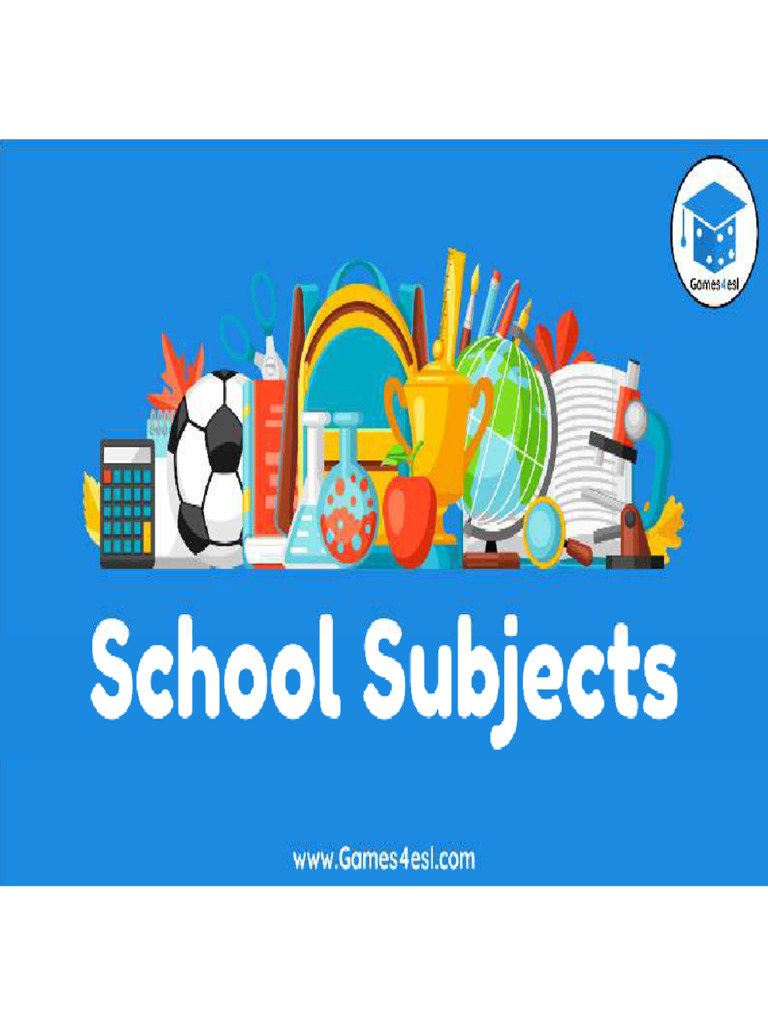School Subjects in English | PDF