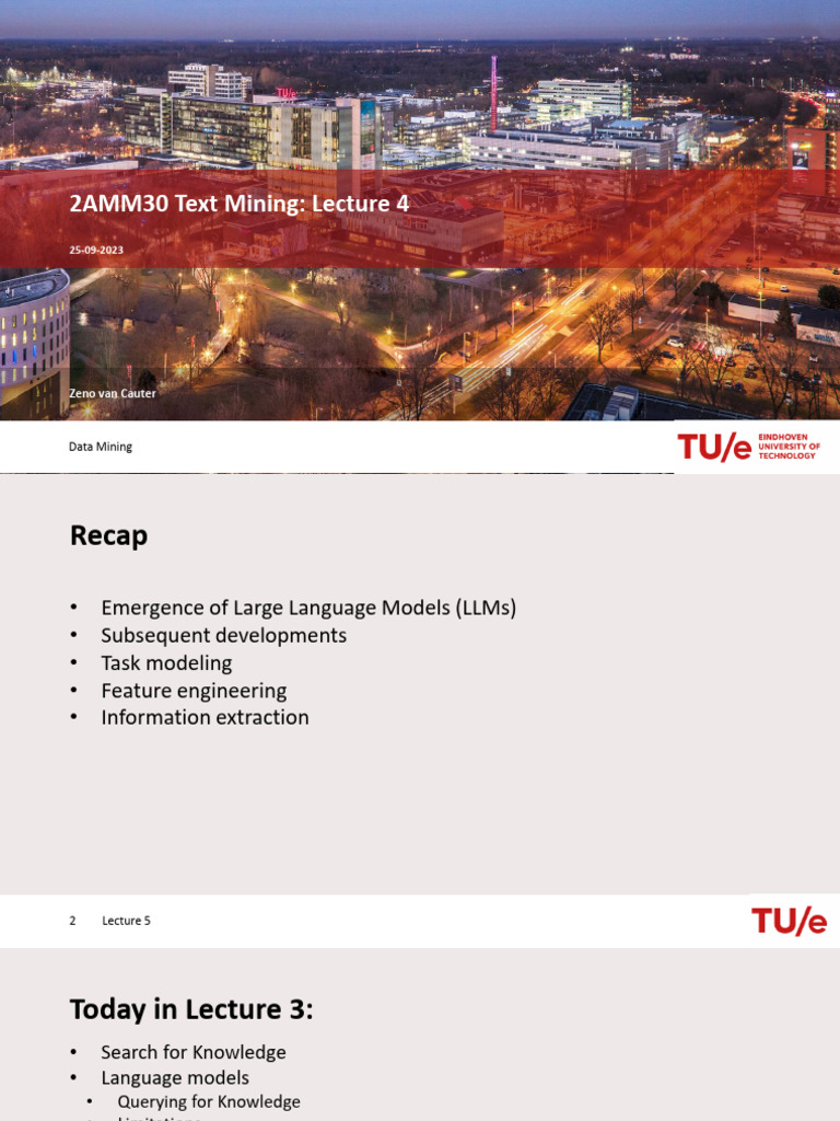 2AMM30+AY23 24+Text+Mining+Lecture+4 | PDF | Computing | Computational ...