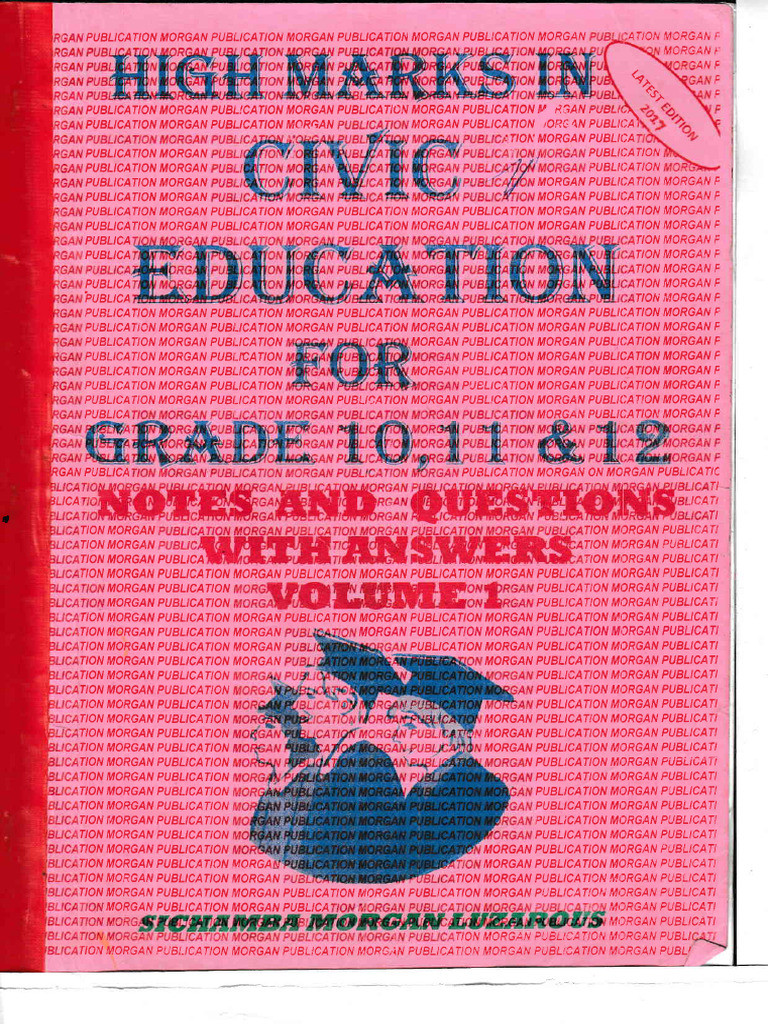 Civic Education Pamphlet for Grades 10-12 | PDF | Citizenship | Government