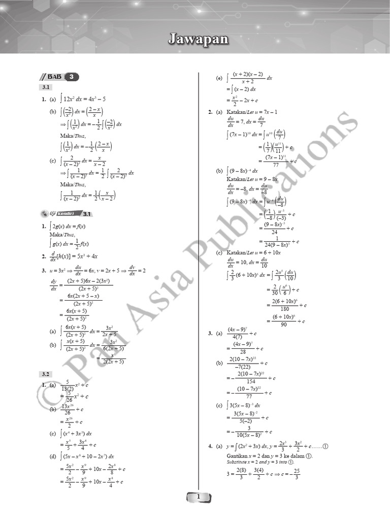 Calculus Integration Techniques and Solutions | PDF