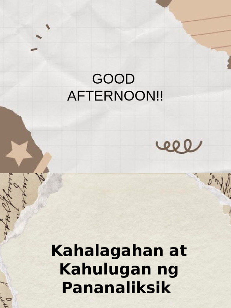 Filipino Report | PDF