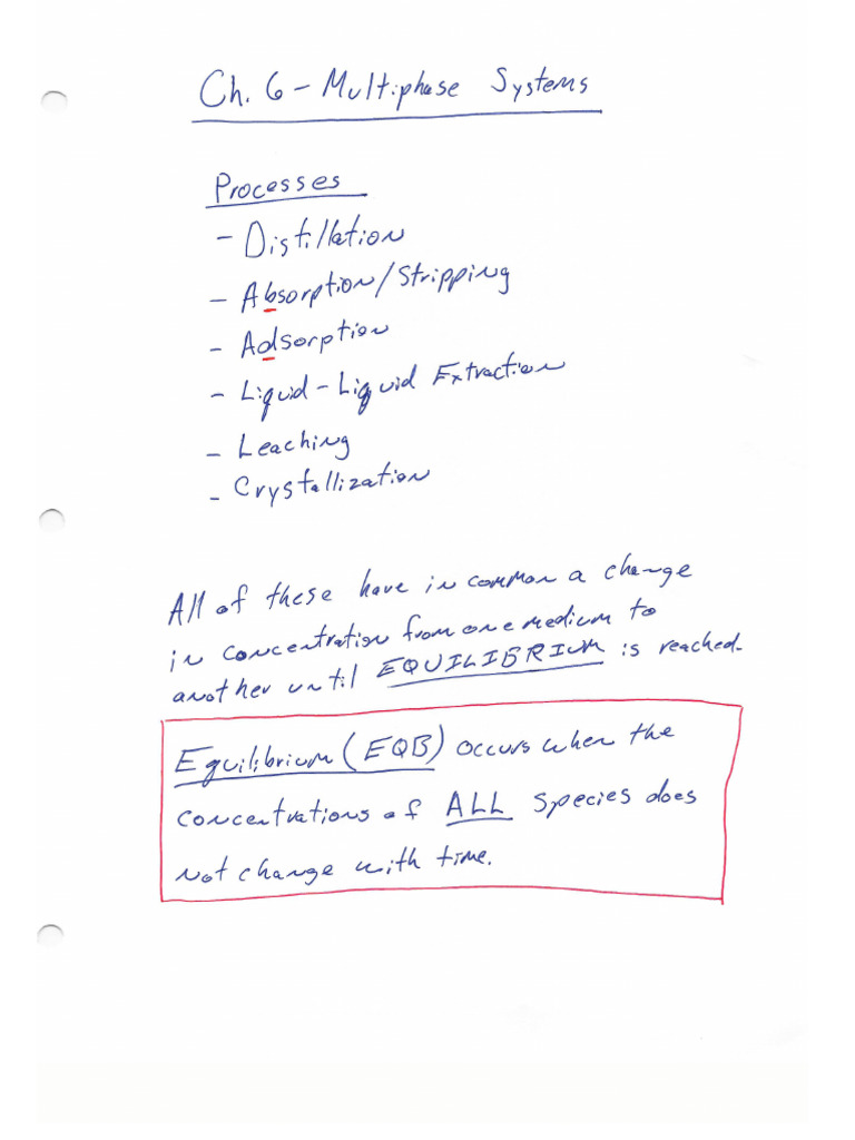 Class Notes - CH 6 - Part 1 | PDF