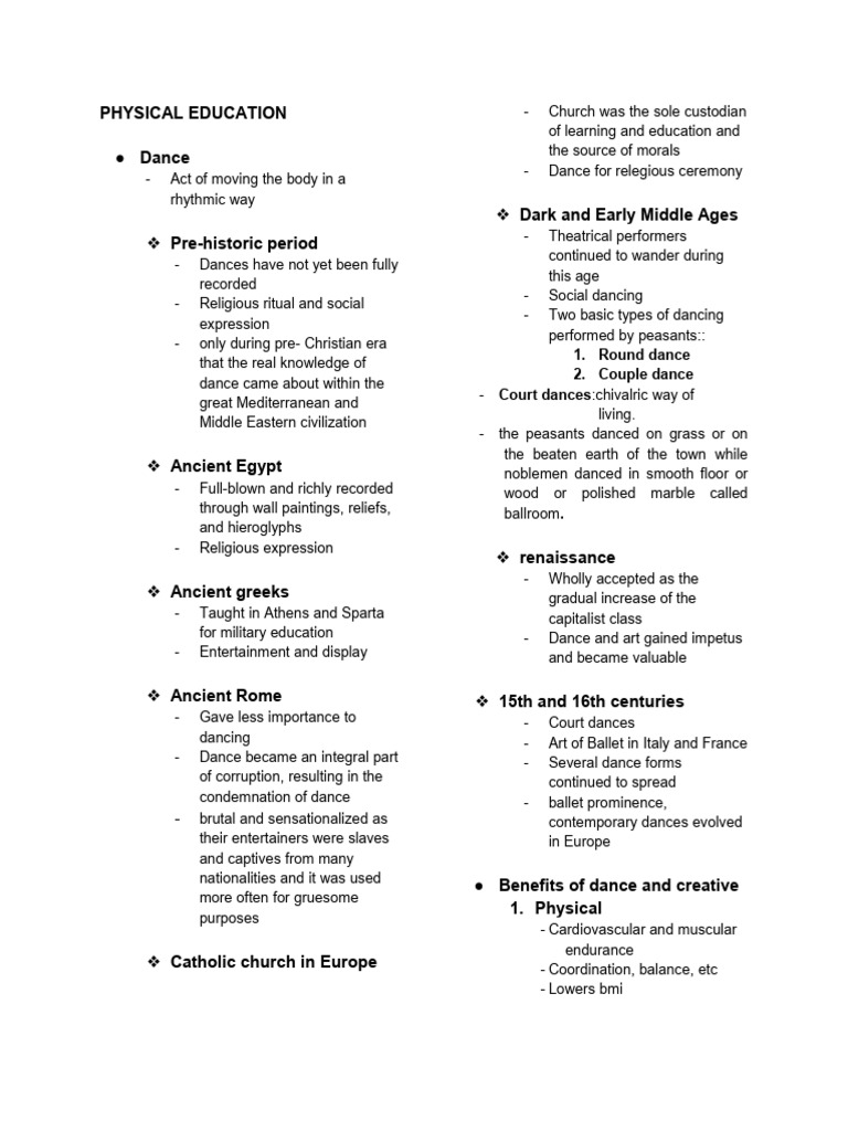 Pe Reviewer Tamad Ver. 1 | PDF | Dances | Rhythm