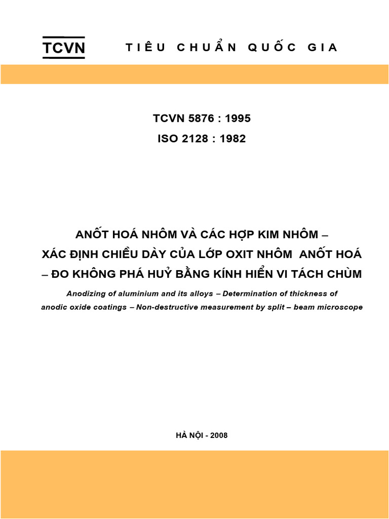TCVN 5876. 1995-Anot Hoá Nhôm | PDF