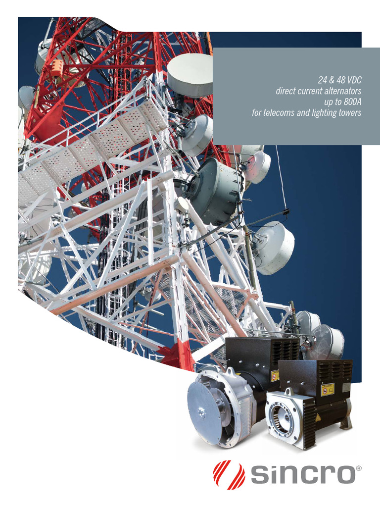 Sincro 24/48 VDC Alternators Overview | PDF | Direct Current | Rectifier