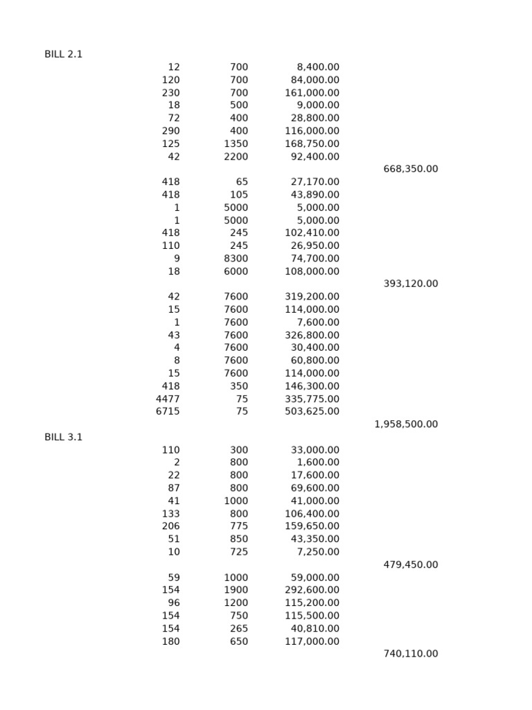 Bill 3contract | PDF