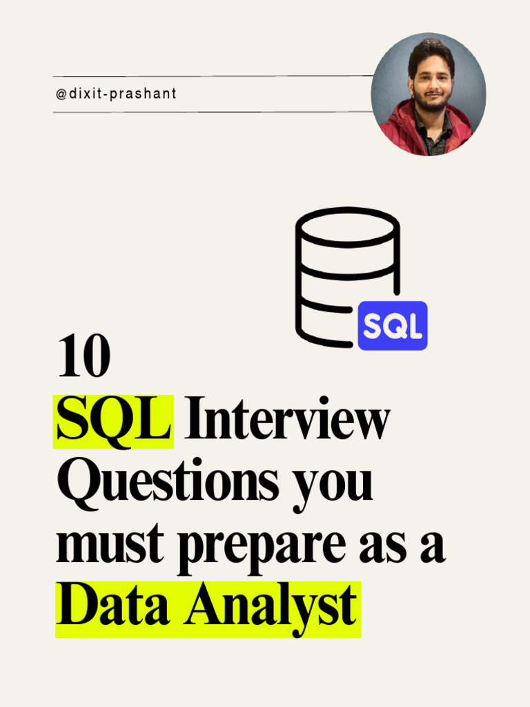 Essential SQL Interview Questions for Analysts | PDF | Sql | Computing