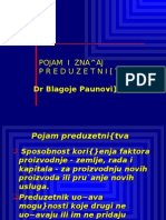 Pojam I Zna Aj Preduzetni (Tva: DR Blagoje Paunovi)