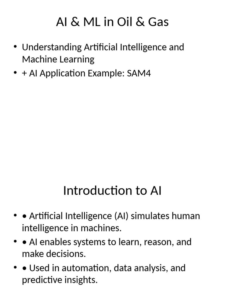 AI & ML Transforming Oil & Gas | PDF
