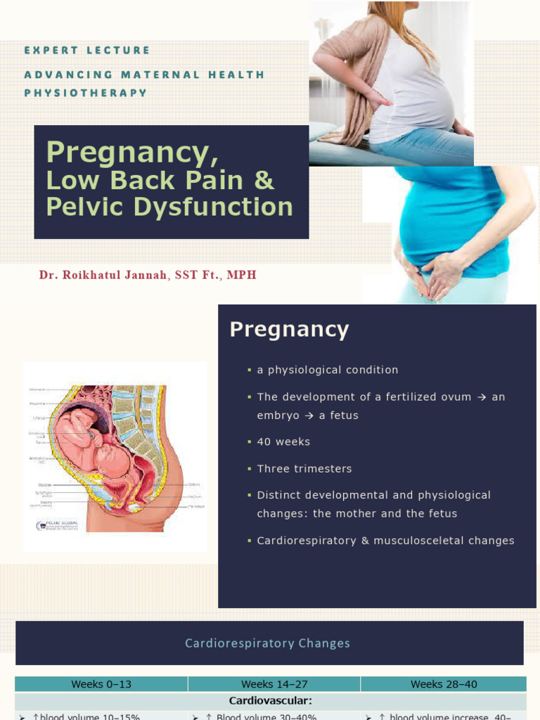 Pregnancy:, Low Back Pain & | PDF | Urinary Incontinence | Pelvis