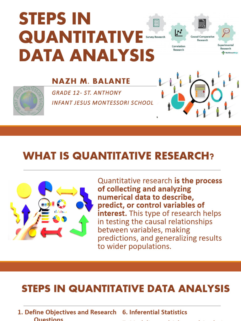 Quantitative Data Analysis Steps | PDF | Data Analysis | Statistics