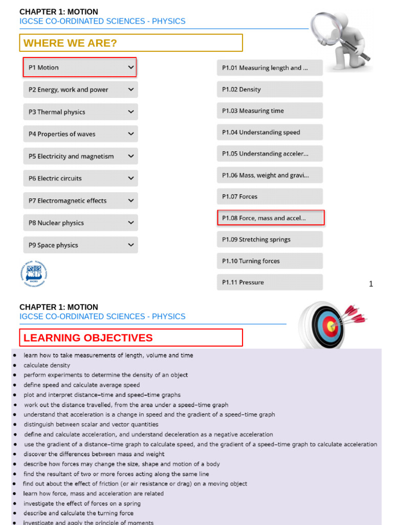 IGCSE Physics: Newton's First Law Explained | PDF