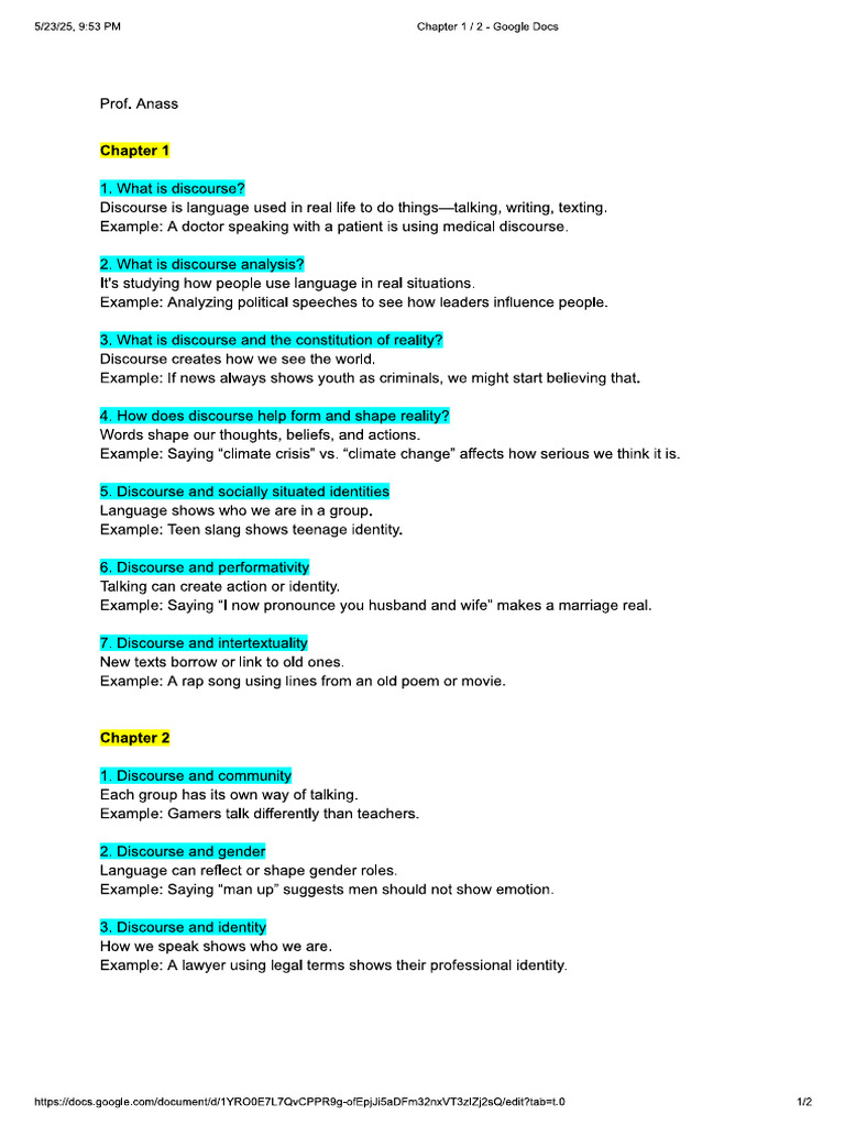 Chapter 1 and 2 | PDF