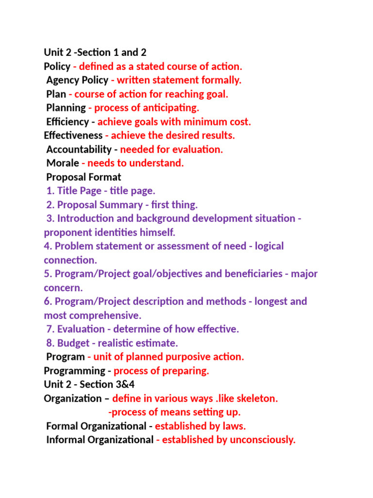 Admin Reviewer Unit 2 | PDF | Goal | Business
