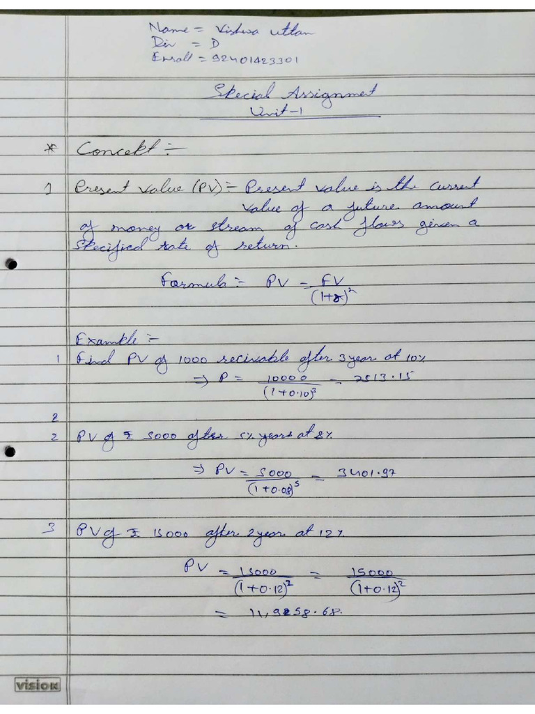 FM Assignment | PDF