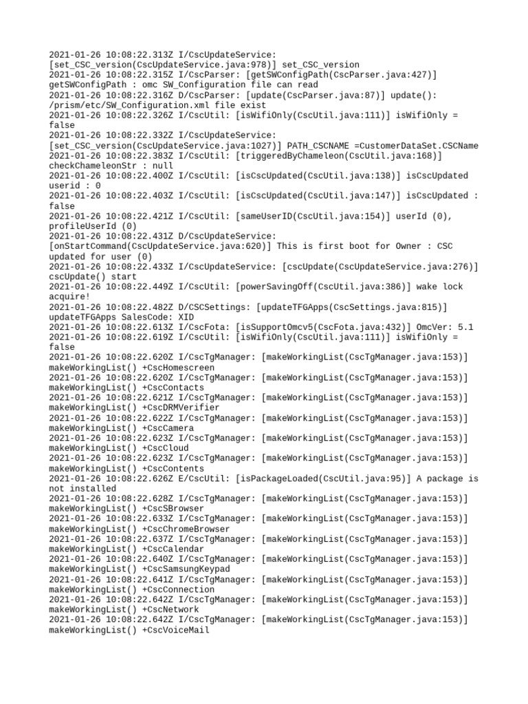 CSC Update Log | PDF | Software | Computing