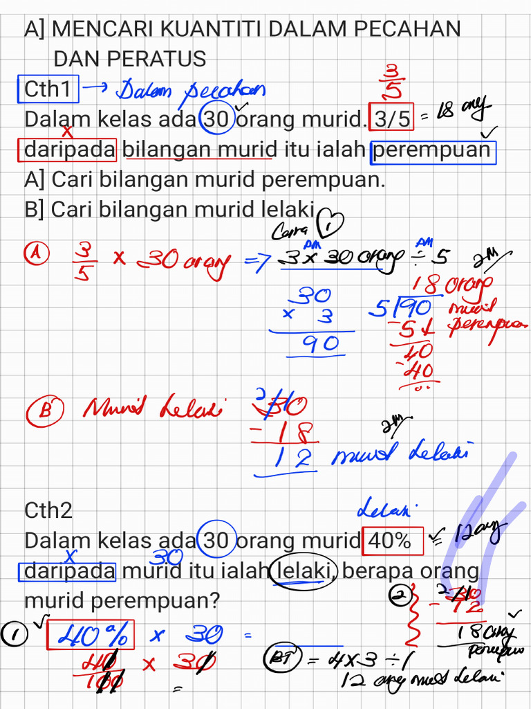 Pecahan Dan Peratus | PDF