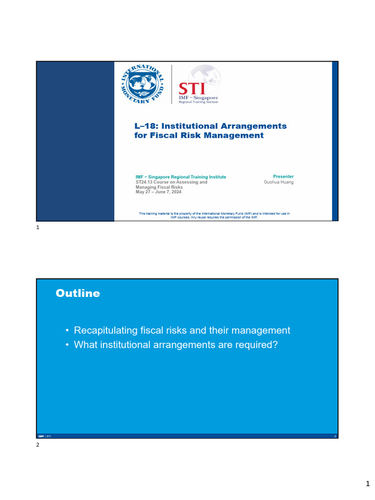 Fiscal Risk Management Strategies | PDF | Risk | International Monetary ...