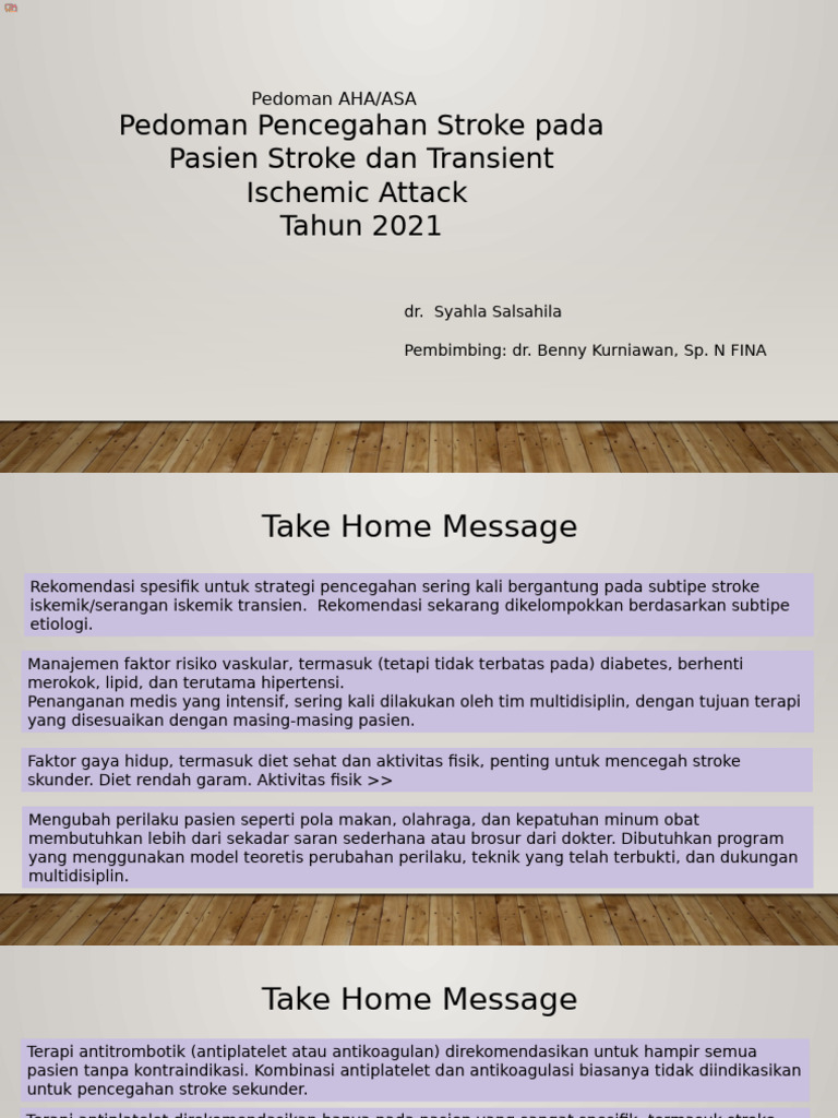 AHA-ASA Guideline Prevention Stroke 2021 Tia-1.en - Id | PDF