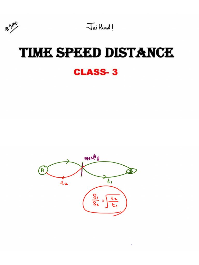 Time Speed Distanc | PDF
