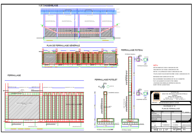 Ferraillage pour Mur en Béton Armé | PDF | Béton armé | Bâtiments et ...