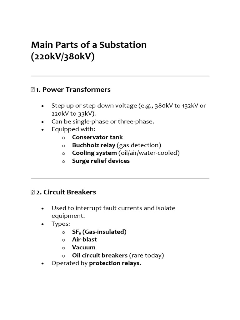 Key Components of a Substation | PDF | Equipment | Electricity
