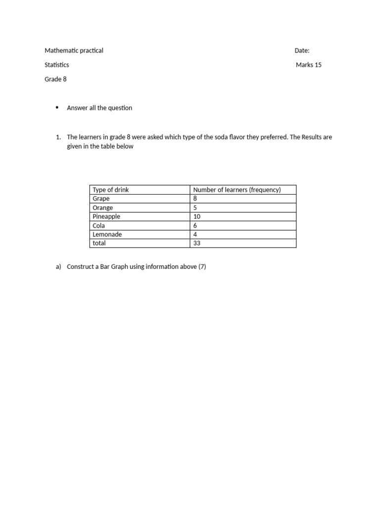 Mathematic Practical Date | PDF
